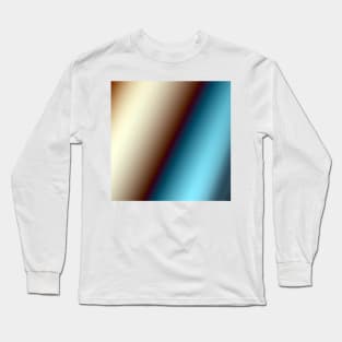 blue brown white abstract texture Long Sleeve T-Shirt